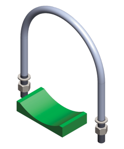 

Les colliers d'accumulateur hydraulique type U avec des cale en plastique de type P peuvent être utilisés avec tous les types